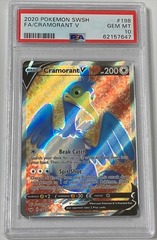 Cramorant V - 198/202 - Full Art Ultra Rare - PSA 10